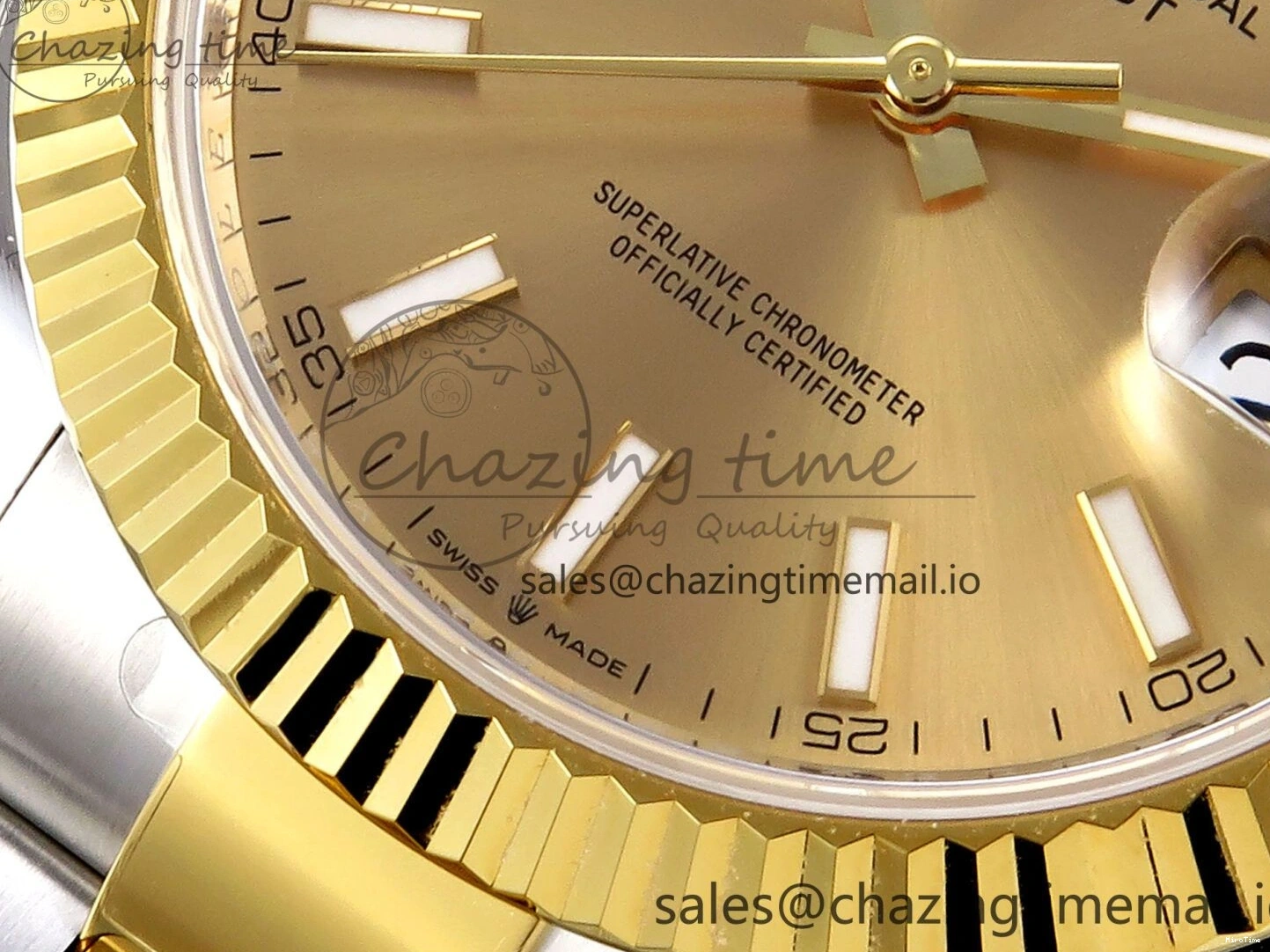 MiroTime 0201 Breathable DateJust 41 SS YG ARF 1:1 Best Edition 904L Steel YG Stick Dial on Oyster Bracelet SH 1260